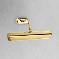 Vergoldete Bilderleuchte Messing 24 K B: 30 cm schwenkbar...