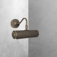 Bilderleuchte Messing B: 21,5 cm schwenkbar in Bronze E14