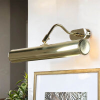 Bilderleuchte Messing B: 40 cm 2x E14 schwenkbar