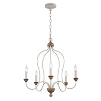Kronleuchter CANDELA 8 Shabby 5xE14 kürzbar Lampe