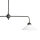 Deckenleuchte 2-flammig Messing Glas H: max. 89,5 cm E27