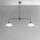 Deckenleuchte 2-flammig Messing Glas H: max. 89,5 cm E27