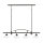 Deckenlampe Messing Glas E27 B: 95 cm höhenverstellbar