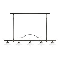 Verstellbare Deckenleuchte Messing Glas E27 B: 140 cm...