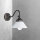 Wandleuchte Messing Glas H: 18,5 cm klein schwenkbar E14