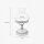 Tischlampe Glas Messing 23,5 cm in Bronze Antik Creme E14
