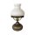 Tischlampe Jugendstil Messing Glas in Bronze Antik Weiß 24,5cm