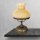 Tischleuchte Glas Messing H: 36,5 cm E27 in Bronze Antik Creme