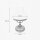 Tischleuchte Glas Messing H: 36,5 cm E27 in Bronze Antik Creme
