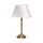 Tischlampe Stoff Messing 32,5 cm in Bronze Weiß E14