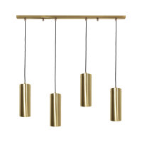 H&auml;ngeleuchte Messing B: 90cm H: max. 110cm verstellbar 4x E27