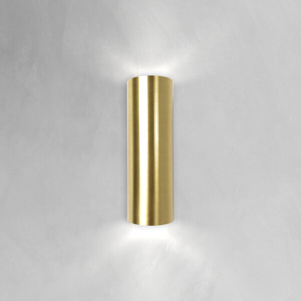 Wandlampe Messing H: 27 cm Up Down 2-flammig in Bronze