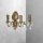 Wandleuchte in Bronze hell 3-flammig E14 Messing Jugendstil