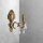 Wandleuchte Messing Kristall H: 29 cm E14 massiv in Bronze