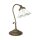 Rustikale TischlampeMessing Keramik 32,5cm schwenkbar E14