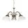 Hängelampe Messing Keramik in Weiß Bronze Antik 5x E27