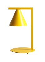 Tischleuchte Gelb Metall 40 cm E14 Kegel dekorativ
