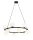 Runde Pendelleuchte Modern Glas Schwarz Metall 12-flmg