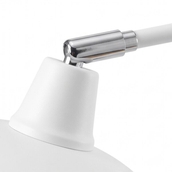 Flexible Wandleuchte Weiß Metall T:60 cm E27 Loft