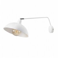 Flexible Wandleuchte Weiß Metall T:60 cm E27 Loft
