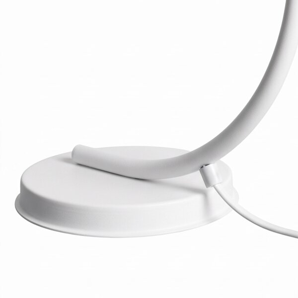 Flexible Tischleuchte Weiß Metall E27 40 cm Loft Design