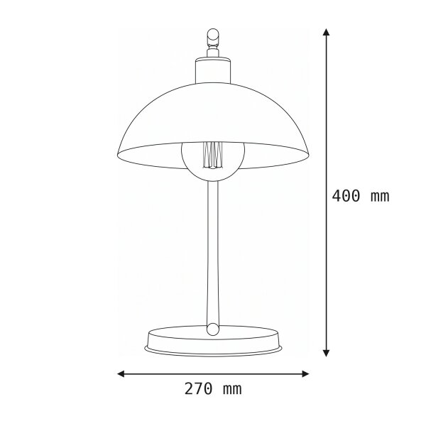 Flexible Tischleuchte Weiß Metall E27 40 cm Loft Design