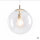 Pendelleuchte E27 in Gold Klar Kugel Glas 30 cm rund