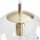 Pendelleuchte E27 in Gold Klar Kugel Glas 30 cm rund