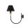 Loft Wandleuchte Stoffschirm blendarm E14 T:36 cm