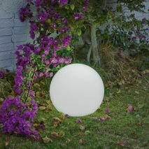 Kugelleuchte Kabel Stecker Ø 30 cm IP65 E27 LED 2700K Garten