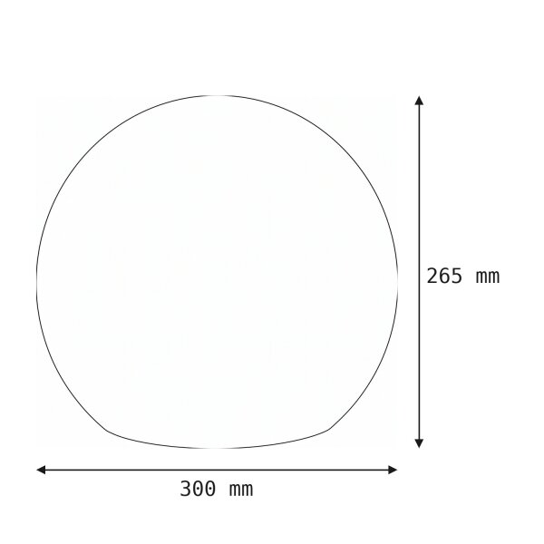 Kugelleuchte Kabel Stecker Ø 30 cm IP65 E27 LED 2700K Garten