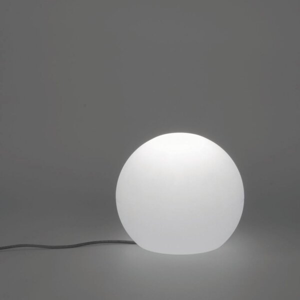 Gartenkugel mit Kabel Stecker Weiß IP65 E27 LED Ø 30 cm