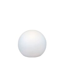 Gartenkugel mit Kabel Stecker Weiß IP65 E27 LED...