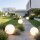 Gartenkugel mit Kabel Stecker Weiß IP65 E27 LED Ø 30 cm