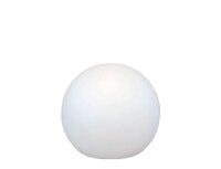 Kugelleuchte Garten Kabel Stecker Wei&szlig; IP65 E27 LED &Oslash;50cm