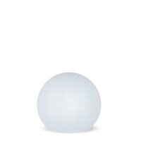 Leuchtkugel Kabel Stecker Wei&szlig; IP65 E27 LED 2700K &Oslash;50cm