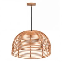 Boho Hängelampe Ø 35 cm Korb Schirm Beige...