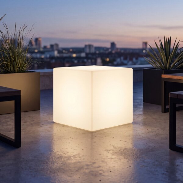 LED Gartenleuchte Solar B:43cm Farbwechsler Fernbedienung IP65