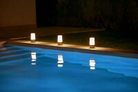 Akku Tischlampe LED Dimmer Farbwechsel tragbar IP44...