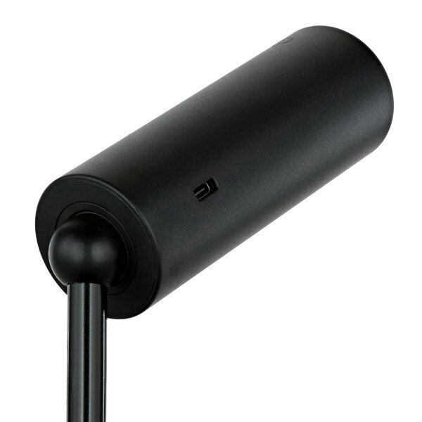 LED Wandleuchte Akku Dimmer tragbarer Schirm 3000 K Schwarz