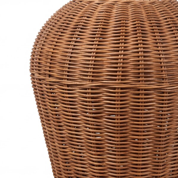 Boho Hängelampe Korb Schirm Natur Ø 31 cm E27 wohnlich