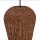 Boho Hängelampe Korb Schirm Natur Ø 31 cm E27 wohnlich