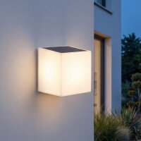 Solar Wandlampe Bewegungsmelder LED Weiß IP65 4000K...