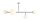 L&auml;ngliche Deckenlampe Metall Glas in Chrom Wei&szlig; 117 cm