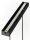 Hängelampe Metall Glas in Schwarz G9 L:54 cm 2-flammig