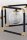 XXL Deckenleuchte Metall Glas Schwarz Gold 83 cm 4-flmg