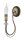 Rustikale Wandlampe in Messing Metall H:31 cm E14 Antik