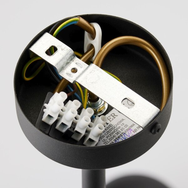 Deckenlampe Metall Glas 100 cm Schwarz Chrom 8-flammig