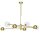 Stilvolle Deckenlampe in Gold 100 cm G9 GU10 elegant