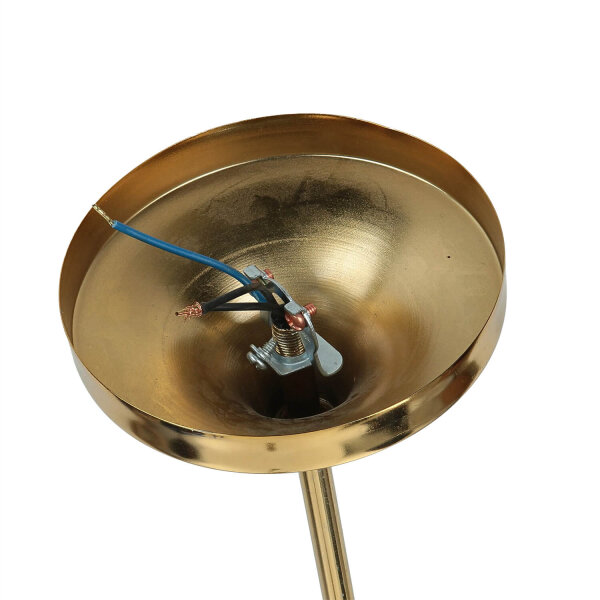 Deckenleuchte Jugendstil Messing Glas in Gold 6-flammig